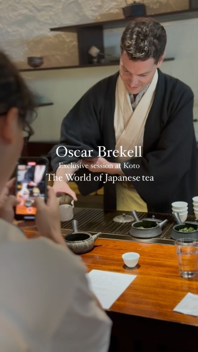 Oscar Brekell Exclusive class at @kototeaspace , The World of Japanese tea last August 2024. He is coming once again this 5-8 Dec 2024!!! Japanese tea lovers don’t miss! Reservation opens.